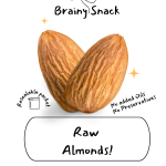 Brainy Snack Raw Almond Nuts 250g